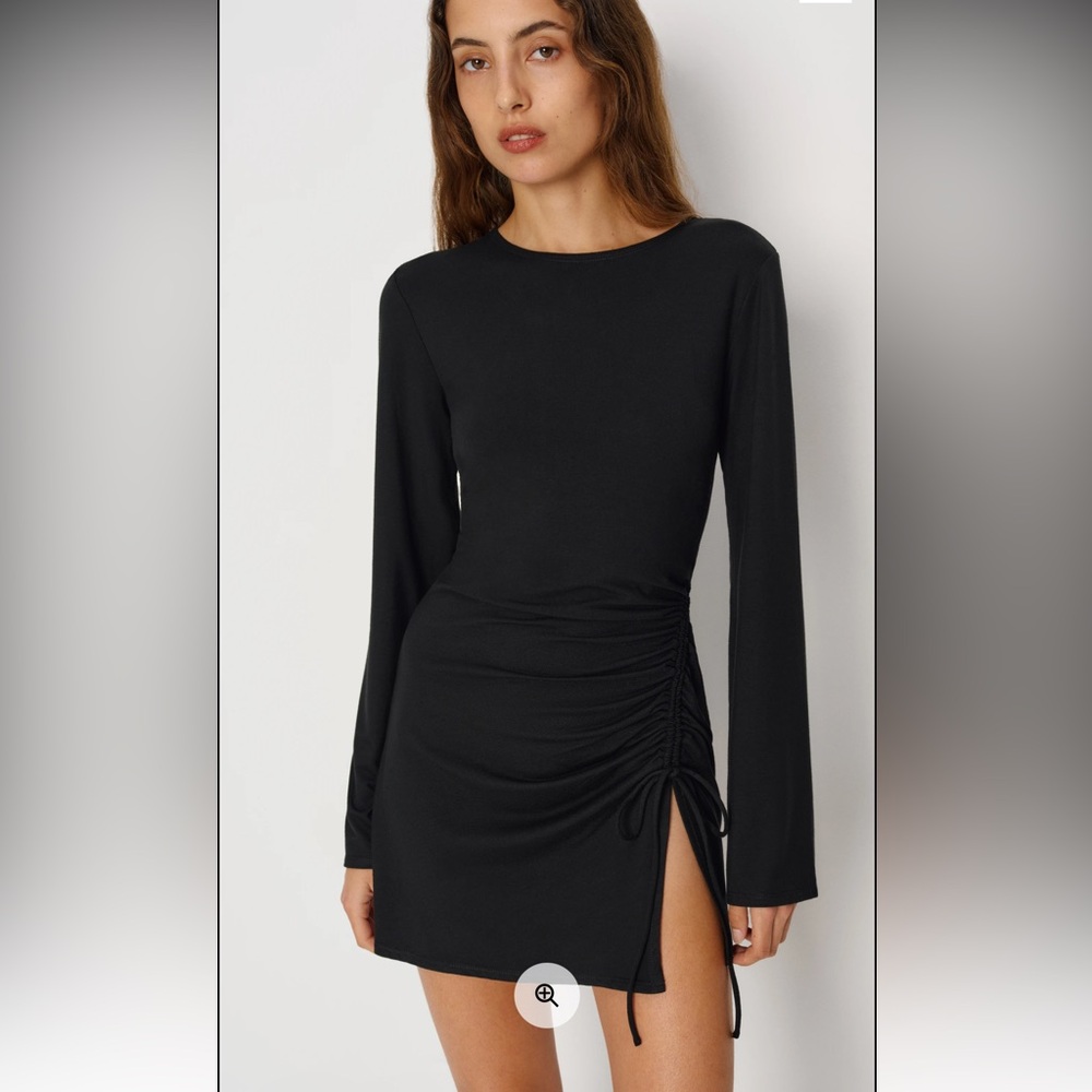 Reformation Isabella Knit Dress Size Small / Black - Picture 2 of 5